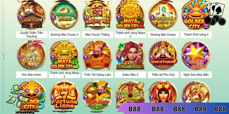 Các dòng game Nổ hũ B88 được ưa chuộng