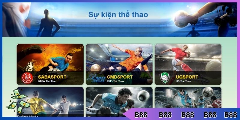 Thể thao B88 nhiều loại kèo đa dạng